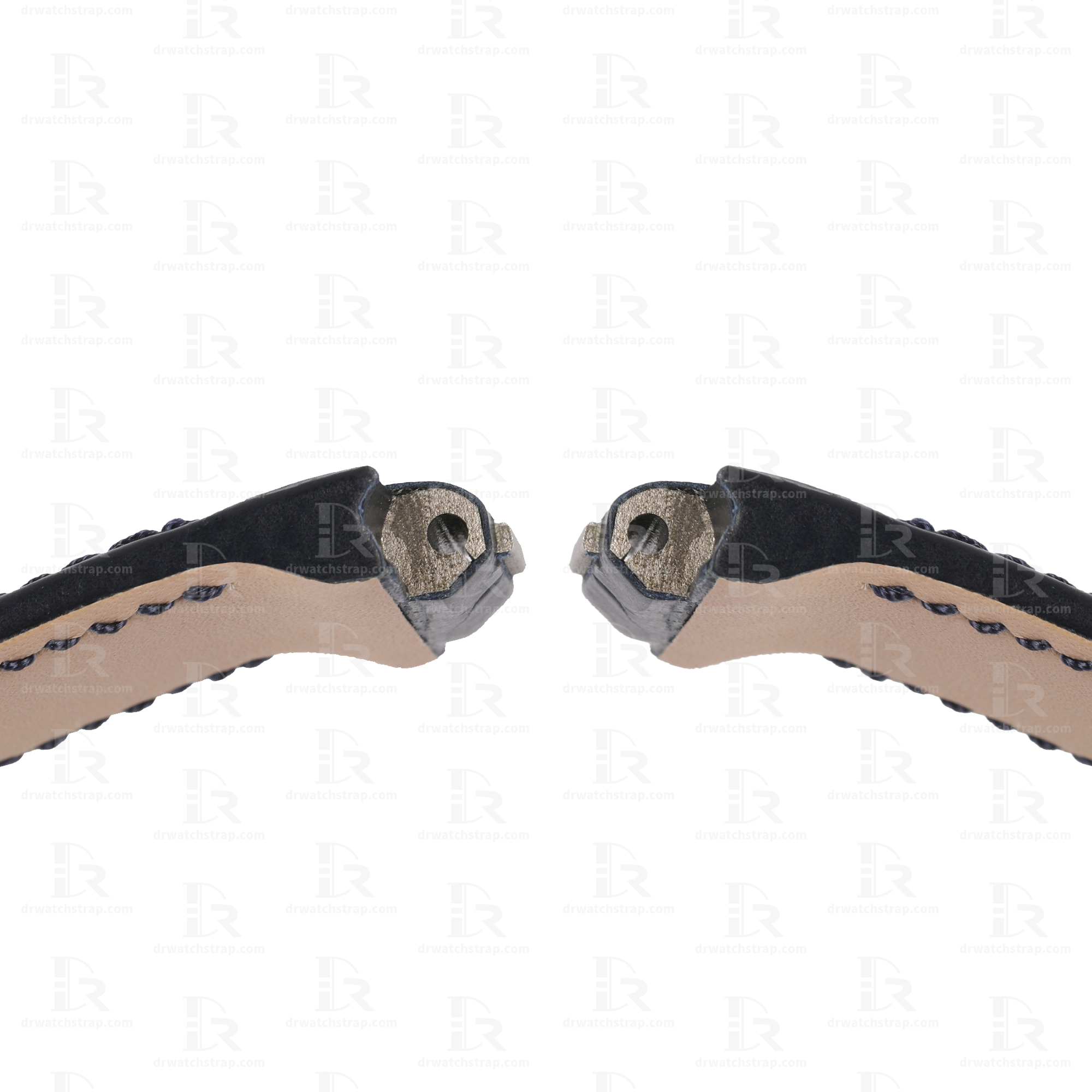 Custom Replacement Black Alligator leather ulysse nardin marine strap (3)