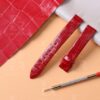 Custom Satin watch strap for Piaget Possession Women alligator leather watchbands