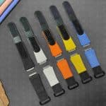Custom orange elastic watch band for Richard Mille