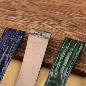 Custom made OEM Replacement Cartier Roadster 20mm 19mm strap black leather watch band