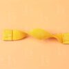 Custom made handmade 20mm yellow Elastic watch bands for Omega x Swatch Speedmaster watch strap