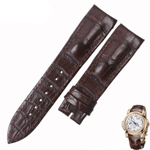 Custom handmade alligator leather watch strap for Uylsse Nardin GMT Perpetual Calendar bands Custom handmade alligator leather watch strap for Uylsse Nardin GMT Perpetual Calendar bands