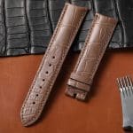 Buy Custom Girard Perregaux Laureato Evo3 80180 replacement brown leather watch strap (1)