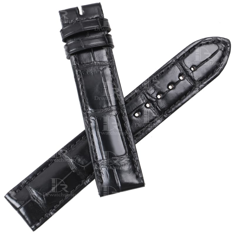 Handmade replacement alligator leather straps for Maurice Lacuoix Les Classiques watchband