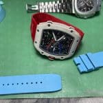 Richard Mille Orange elastic strap Nylon watch