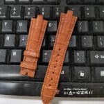 patek philippe ladies nautilus 7011 brown leather alligator watch band dr watch strap (3)