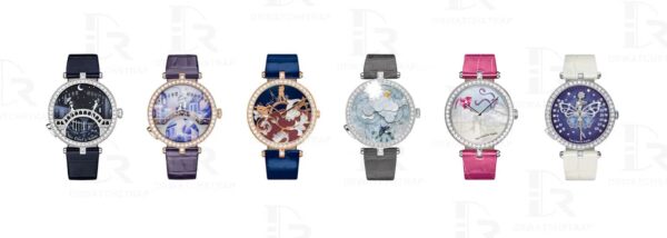 Custom handmade alligator watchbands for Van Cleef & Arpels Poetic Complications straps