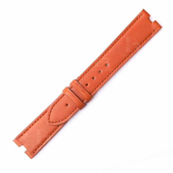 Custom handmade calfskin brown leather replacement watch band for Patek Philippe Ellipse straps