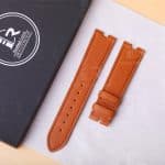 Buy Custom New Cartier Santos Orange Epsom leather straps19mm 21mm replacement watchband (1)