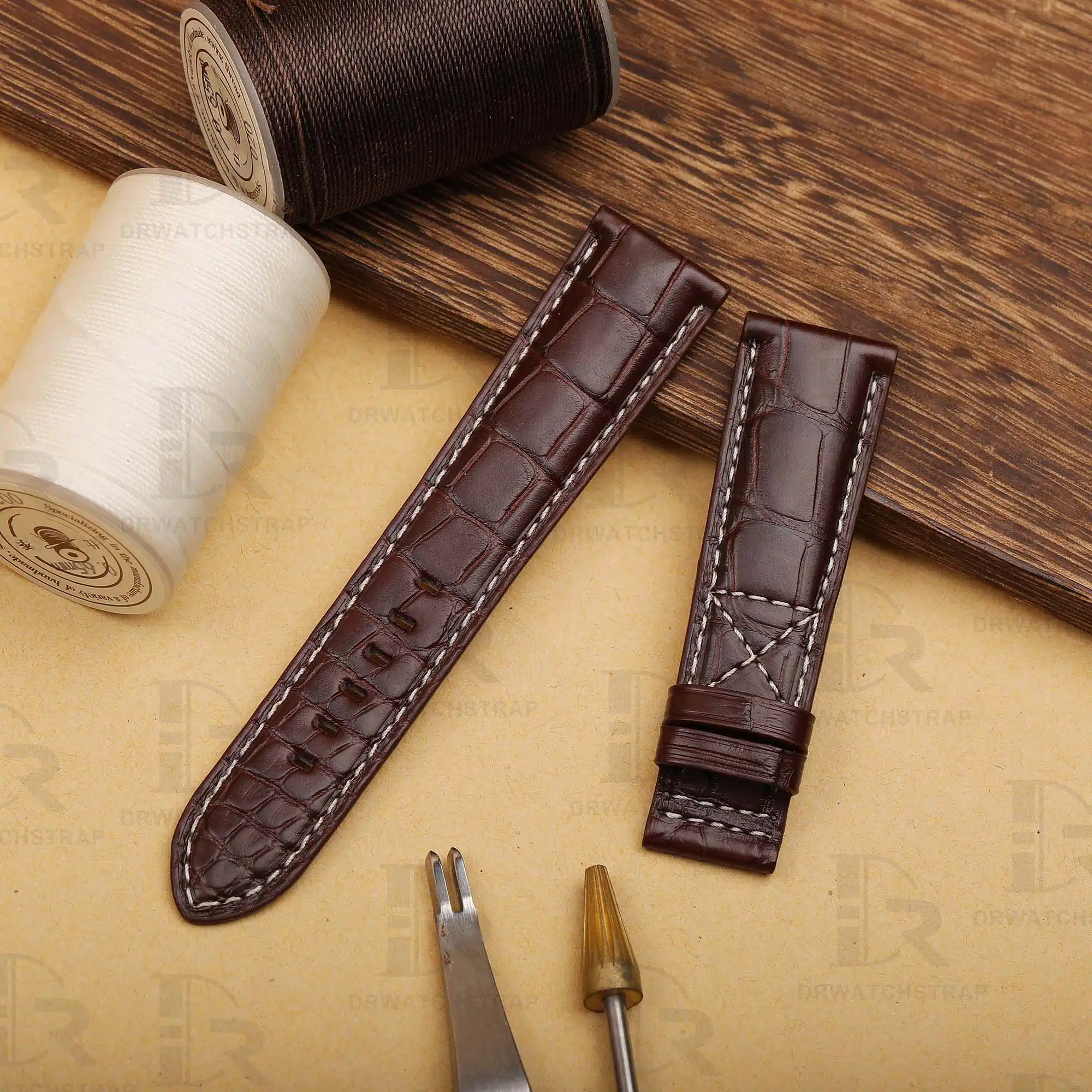 Patek Philippe 5524r watch strap Handmade leather Drwatchstrap