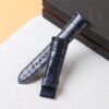 Handmade-custom-blue-alligator-leather-strap-for-Patek-Philippe-5524R-watch-band
