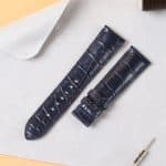 Replacement custom handmade blue alligator leather watchband for Jaeger-Lecoultre straps