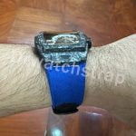 Hublot 645 42mm with blue velcro watch band (3)