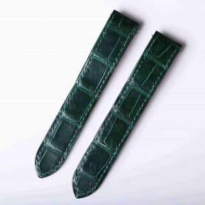 Custom High gloss Brown Cartier Roadster Alligator Leather Strap