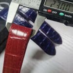 Cartier Santos 100 replacement pink alligator leather straps watch bands for sale