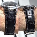 Replacement oliver green suede leather watch band for Zenith Heritage Pilot type 20 bronze 23mm strap