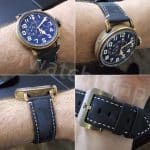 Zenith watch replacement leather strap 21mm