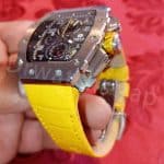 Custom handmade Pink green blue Elastic watch band for Richard Mille strap