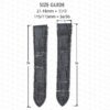 Cartier Santos NEW 2021 leather watch band strap size guide