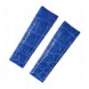Custom Blue Alligator Leather watch strap for Corum Bubble Custom Blue Alligator Leather watch strap for Corum Bubble