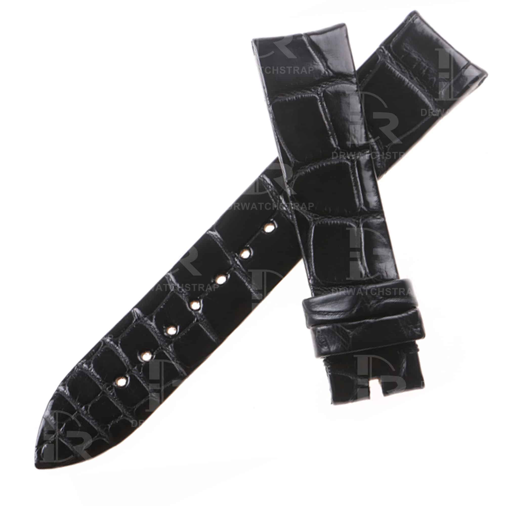 Curved end best quality alligator crocodile leather material
