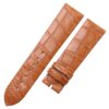 Custom handmade replacement orange alligator watchband for Jaquet Droz watch strap stitchless