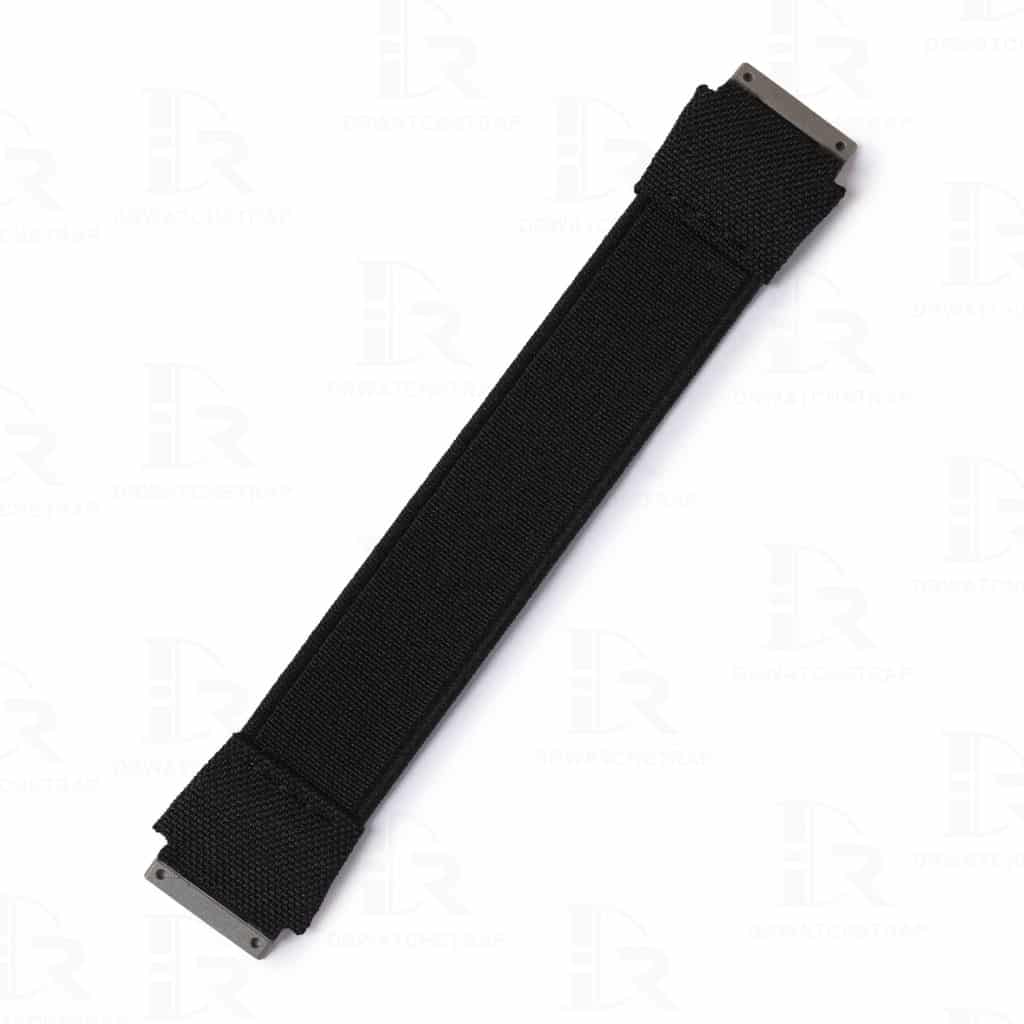 Custom replacement black elastic watchbands for Richard Mille straps