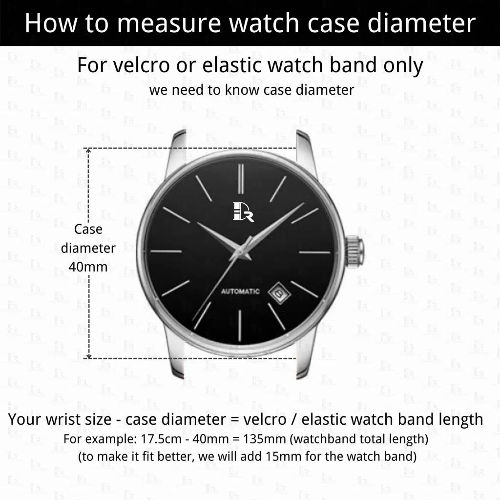 How to measure watch case diameter