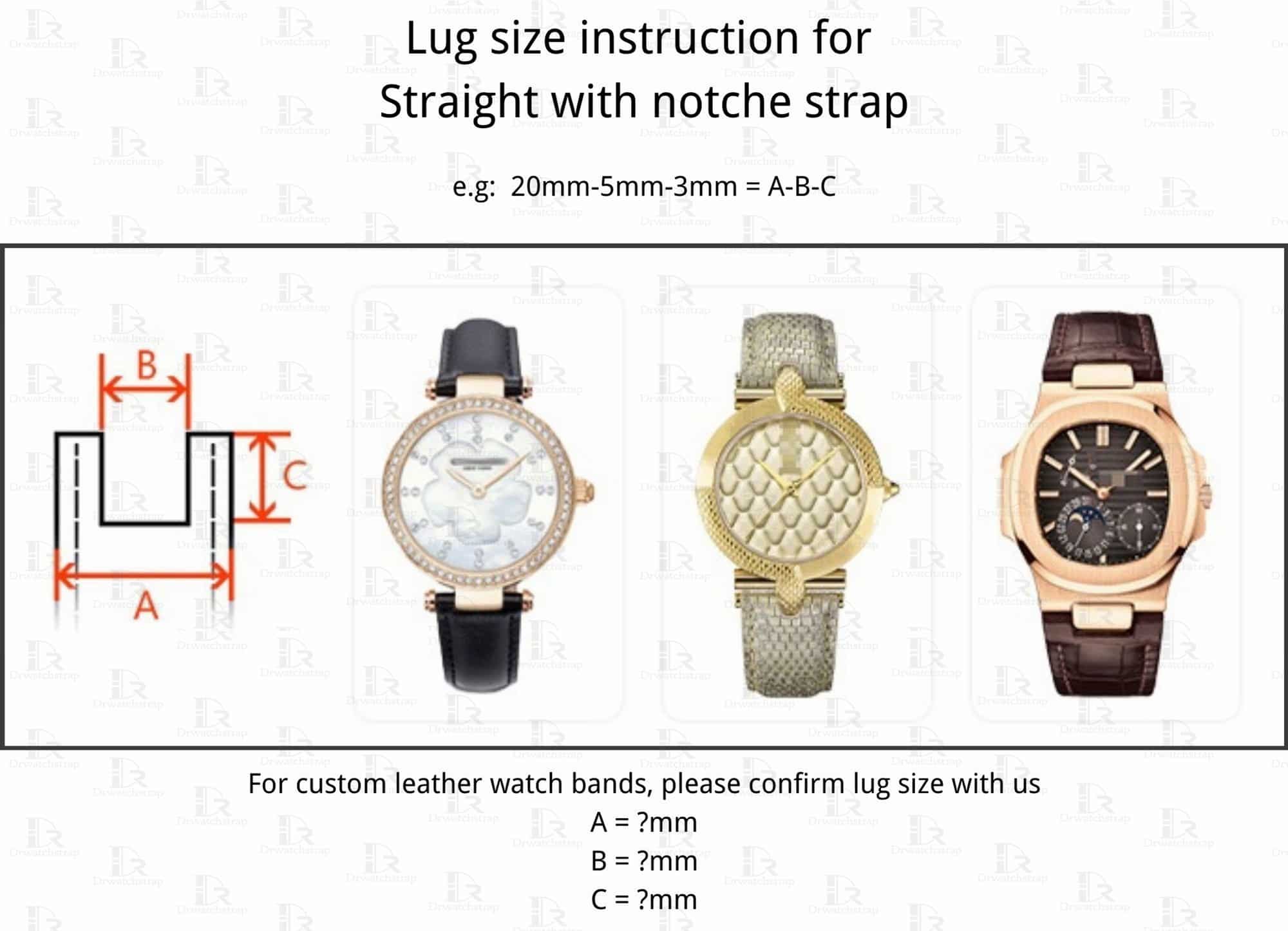How to measure watch lug width Drwatchstrap