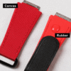 Custom best quality material rubber velcro watch band and elastic red blue black white yellow prange replacement watch strap for Richard Mille RM luxury watches aftermarket watch bands online for sale at a low price