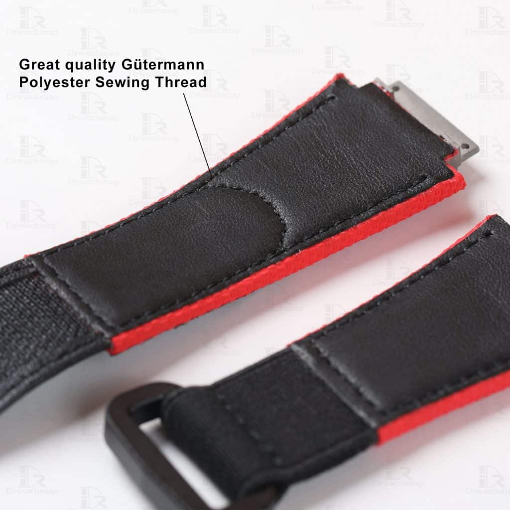 Custom-rubber-velcro-elastic-replacement-watch-strap-Richard-Mille-band-RM-watchband-aftermarket
