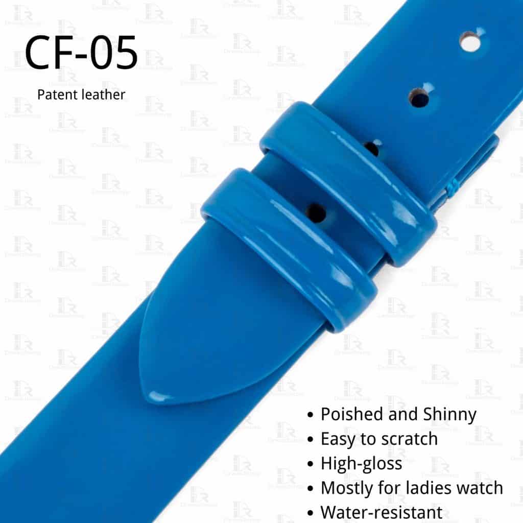 Patent leather watch band strap high gloss pro and cons