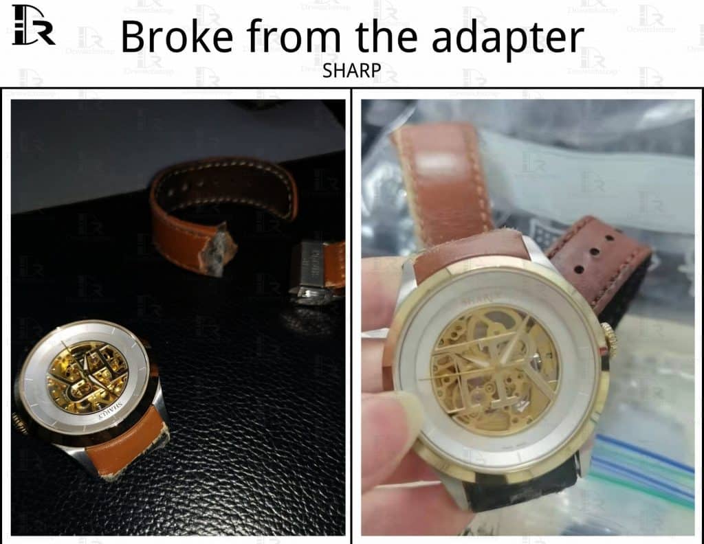 Sharp watch band strap adapter