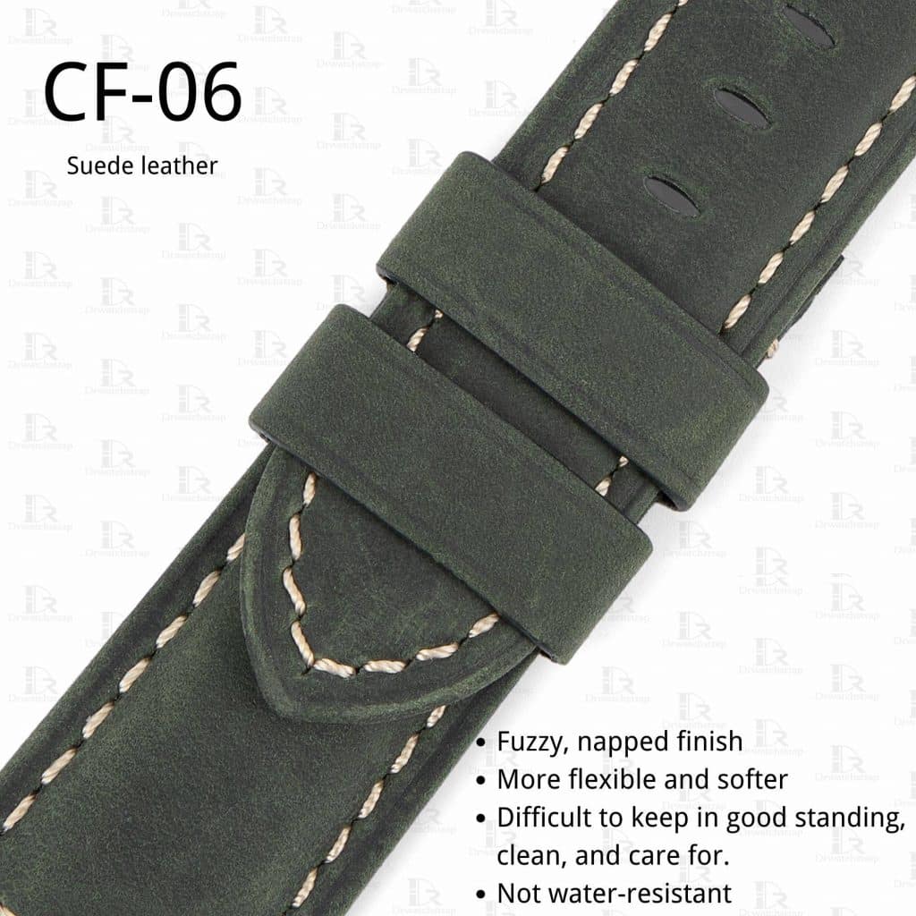 Suede leather watch band strap pro and cons