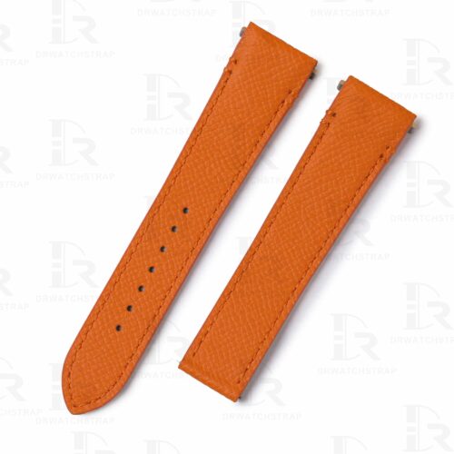 Replacement Cartier santos strap orange epsom leather quickswitch Replacement Cartier santos strap orange epsom leather quickswitch