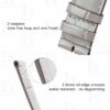Best quality custom genuine calf leather alligator grain Rolex Bund band leather watch band and strap replacement for Rolex, Omega, Tudor, Oris, Daytona, Hamilton and more watches with flat end - Shop the high-end quality bund style straps and watchbands online at a low price
