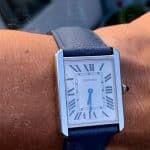 Cartier Tank Must 23mm Green Alligator leather strap watch band for sale (4)