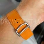 Hermes cape cod watch strap Brown Single tour sport band replacement for sale