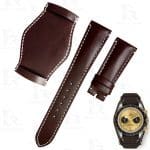 Custom gray leather watch strap 20mm Rolex Bund band for Rolex, Omega, Tudor, Oris, Daytona, Hamilton