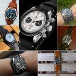Omega Constellation Quadra Brown alligator leather watch strap (5)