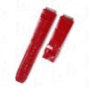 Replacement red crocodile alligator belly-scale leather straps for Richard Mille watch band