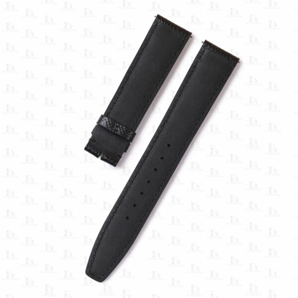 Custom handmade black Epsom leather watch band and strap replacement for IWC Big Pilot Top Gun 20mm 21mm 22mm