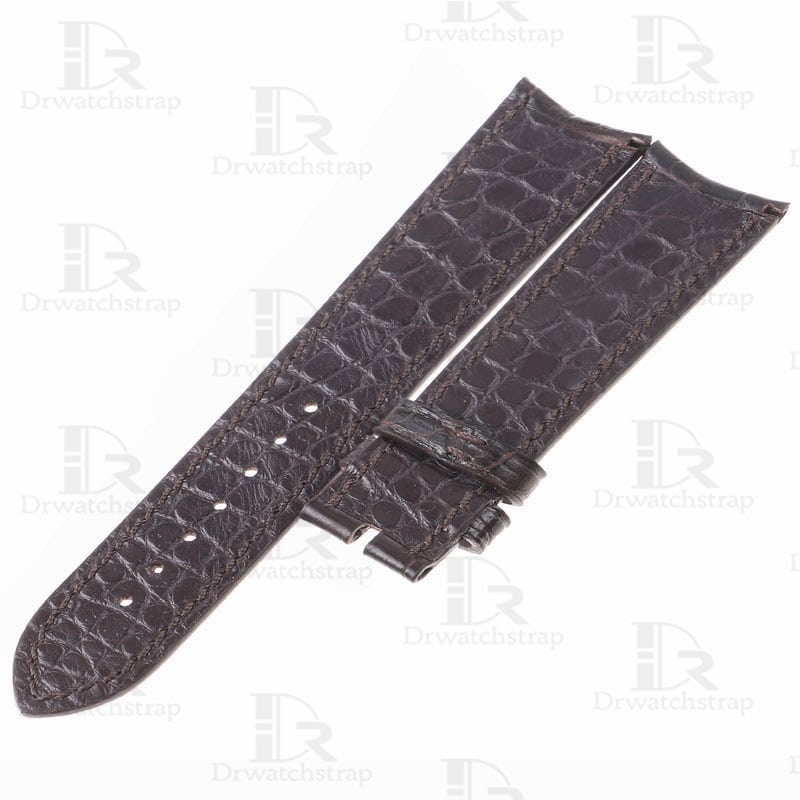 Handmade alligator watchbands for Vacheron Constantin Harmony 78054000 leather strap Customized (2)