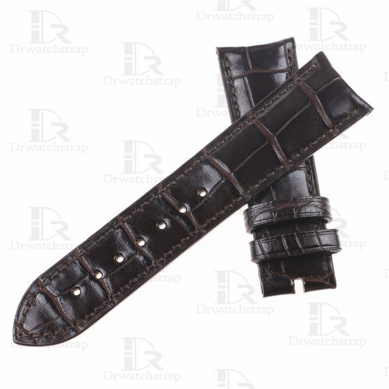 Handmade alligator watchbands for Vacheron Constantin Harmony 78054000 leather strap Customized (4)