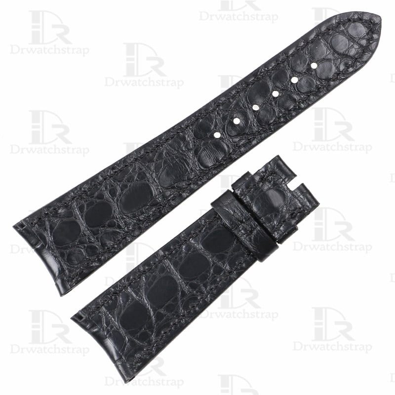 Handmade alligator watchbands for Vacheron Constantin Harmony 78054000 leather strap Customized (5)