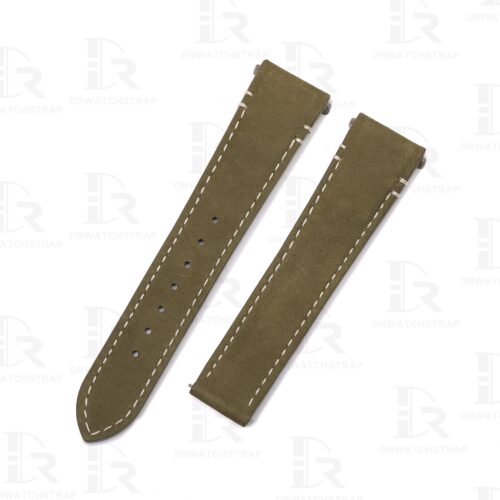 New Cartier Santos Oliver Green calfskin and lug size 19mm 18mm and length 90mm 115mm straps New Cartier Santos Oliver Green calfskin and lug size 19mm 18mm and length 90mm 115mm straps