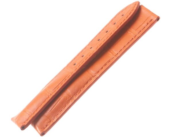 Omega watch leather strap replacement alligator the best quality Omega Seamaster orange watch straps Omega Seamaster watch bands