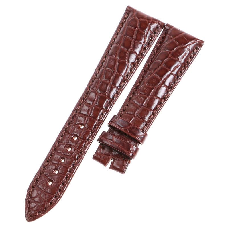 custom handmade brown Breguet leather watch strap