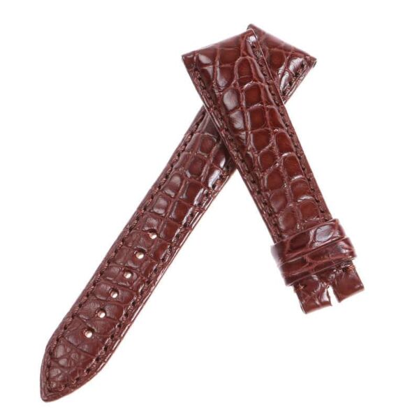 custom handmade brown Breguet leather watch strap