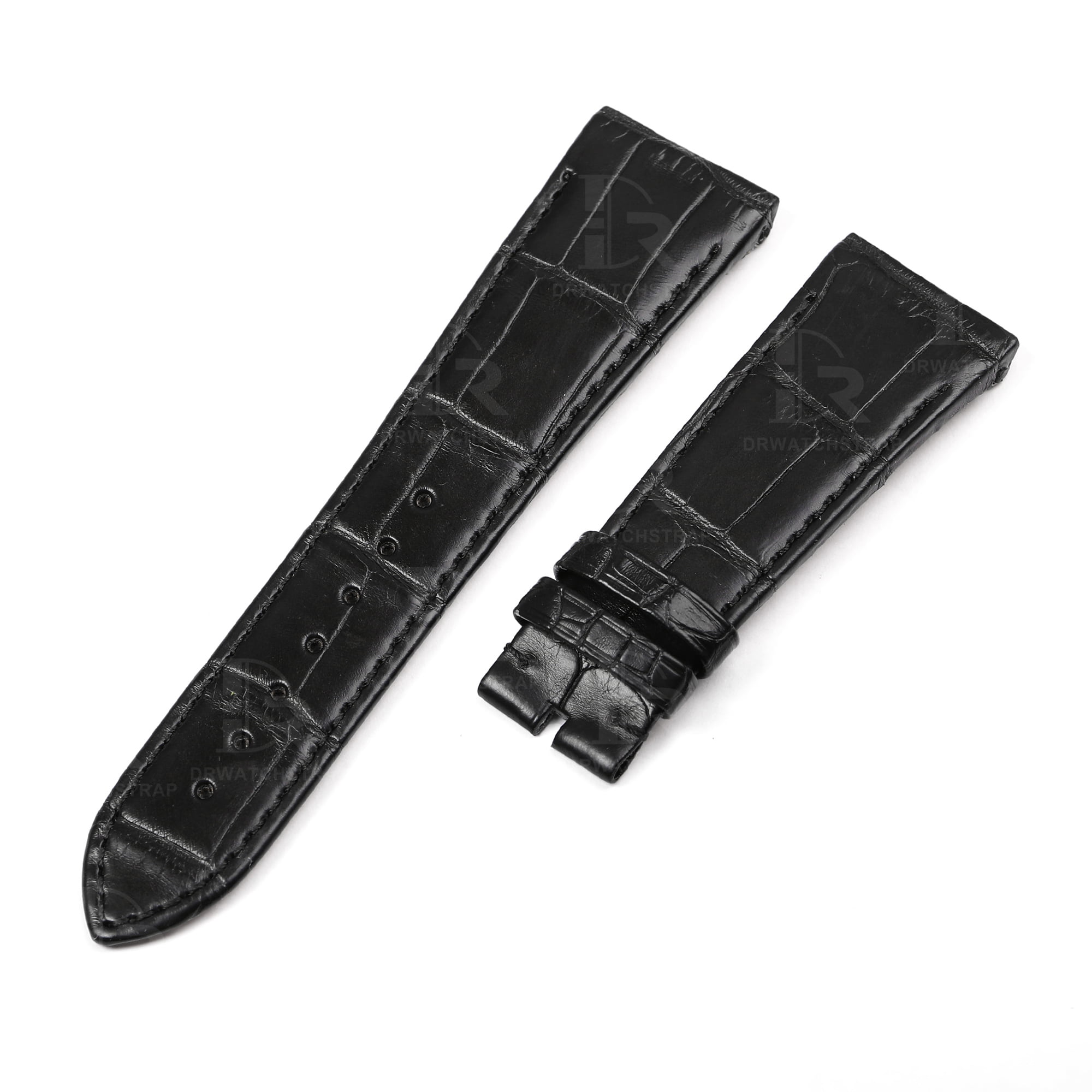 Buy Custom Girard Perregaux VINTAGE 1945 Black leather watch strap 22mm 24mm 26mm handmade for straps (1)